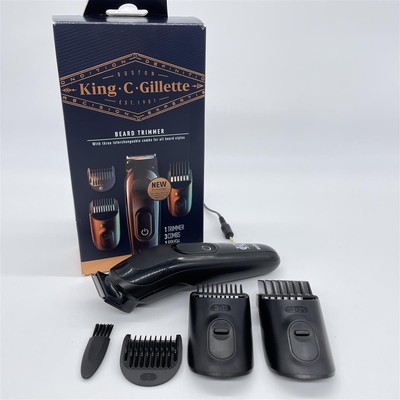 King C. Gillette Bartschneider für Herren, kabellos, mit scharfen Klingen und 3