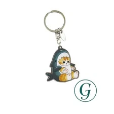 マリモクラフト(Marimocraft) Shark Nyan mofusand Keychain in PVC Case