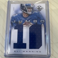 2012 Limited Eli Manning Jumbo Game Worn Patch /49