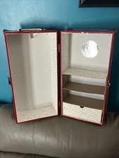 Vintage 1950's Metal Doll Trunk Atomic Starburst Interior 16