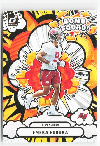 Emeka Egbuka #BS-EEA 2025 Panini Donruss Bomb Squad card