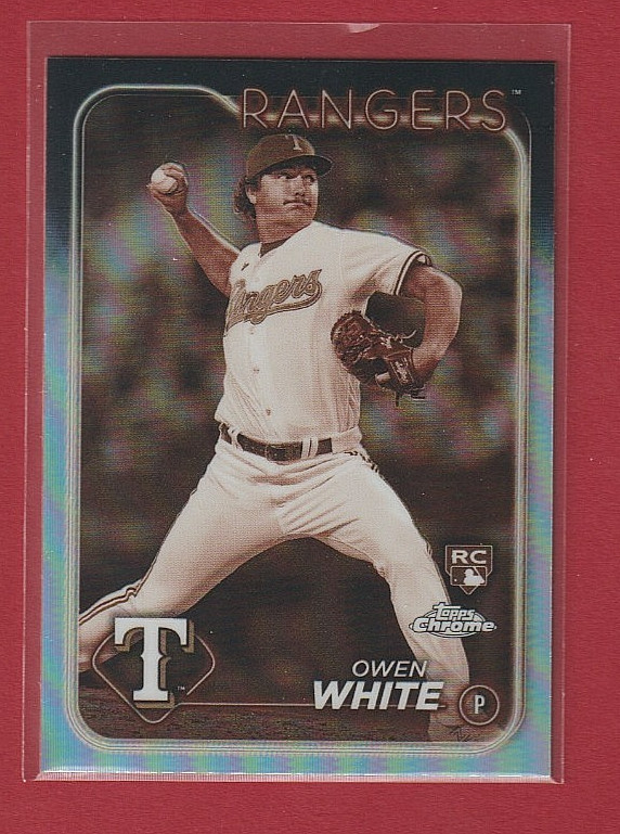 2024 Topps Chrome Negative Refractors #211 Owen White - 383π₯βΎπ₯