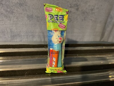 Pez Easter Bunny E, Blue Stem, Mint in Bag