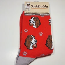 Basset Hound Dog Socks Fun Novelty Dress Casual Unisex SOX Sock Daddy Puppy Pet