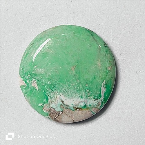 Piedra preciosa suelta cabujón de variscita verde natural para joyería 32 quilates ME-10830 - Imagen 4 de 4