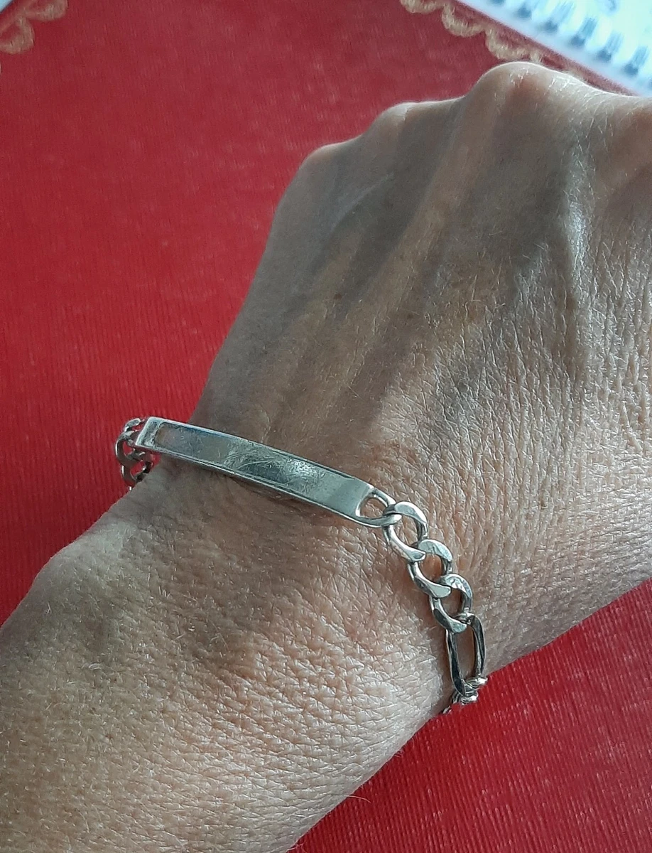 Gourmette homme chaîne en argent sterling massif 925 gros maillons fermoir boîte - Canada