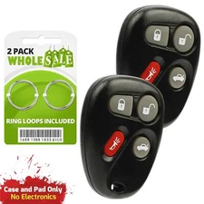 2 Replacement For 2001 2002 2003 2004 2005 Pontiac Grand AM Key Fob Shell Case
