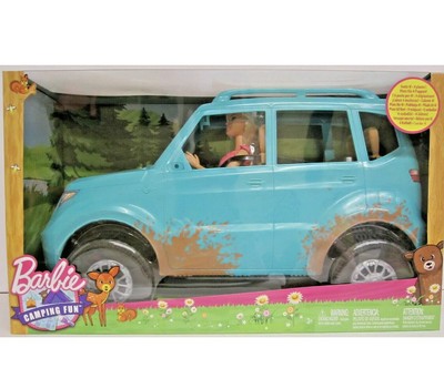 barbie camping fun doll & vehicle