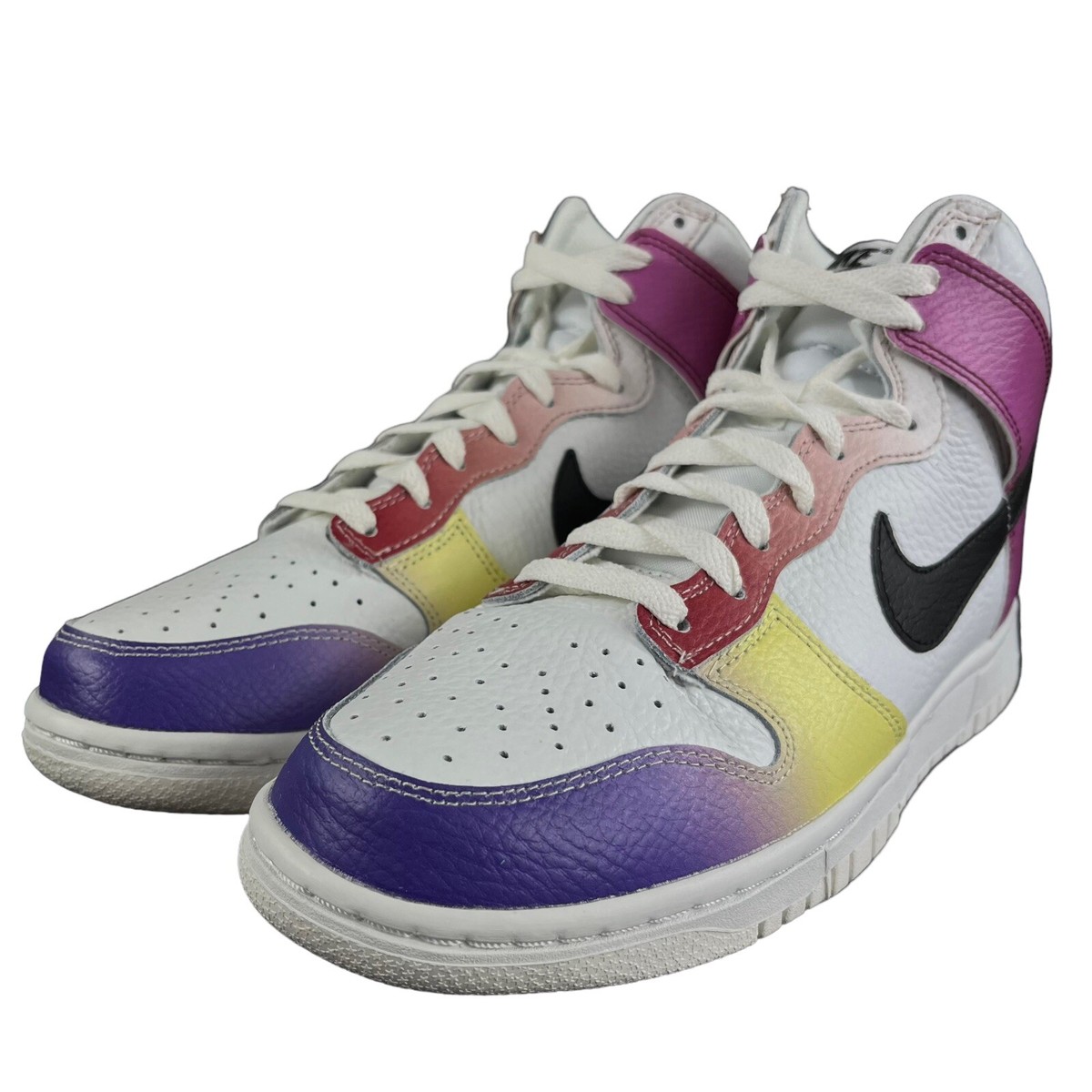 Nike Dunk High Multicolor Gradient White Pink Shoes FD0802