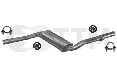 Silencieux Intermédiaire+ pour VW PASSAT PASSAT/SANTANA SANTANA 81-88 - Foto 1 di 1