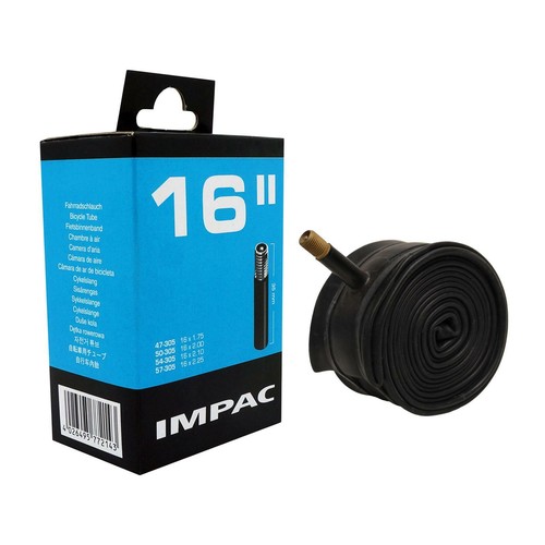 2 x IMPAC Inner Tube Child Kids Mountain Bike MTB 16" 1.75-2.25" Schrader Valve - Picture 2 of 8