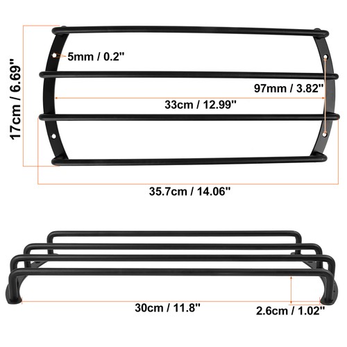 2pcs 12 Inch Metal Car Bar Grille Subwoofer Speaker Grill Cover Protector Guard - Picture 3 of 6