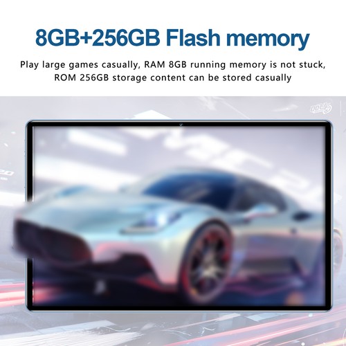 Grey AU Plug Andr-oid 14 Tablet With 10.1in High-Clear Screen Octa-Core Proc CEL - Picture 11 of 12