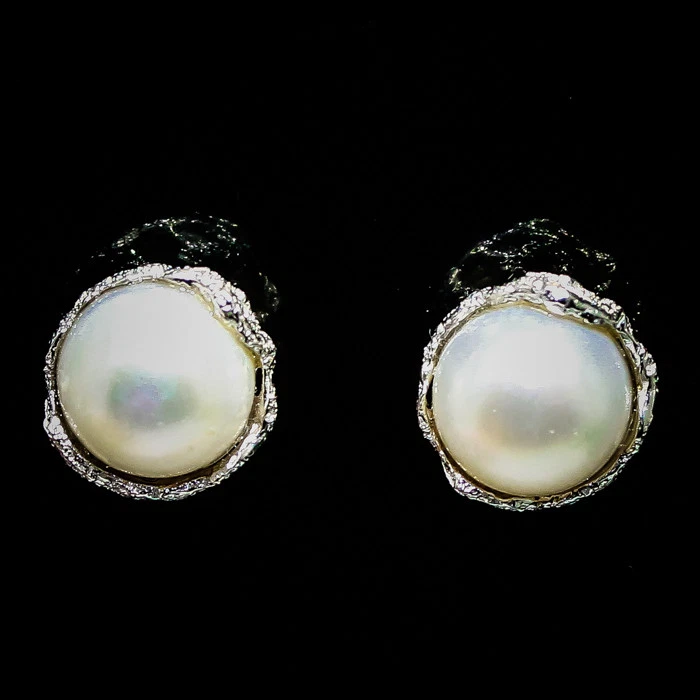 Joyería de regalo para mujer Perla de agua dulce natural plata 925 esterlina/RVSE05 Foto 3 de 3