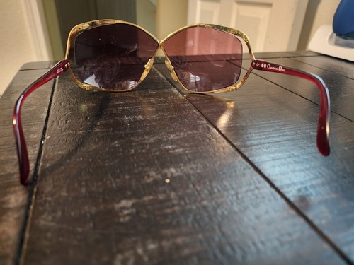 Occhiali da sole vintage Christian Dior 2056 43 occhiali a farfalla. SPEDIZIONE GRATUITA -HR - Foto 2 di 3