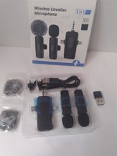 3 In 1 Wireless Lavalier Microphone