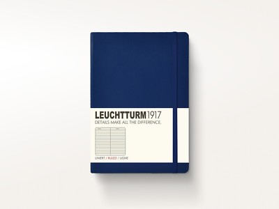 Leuchtturm 1917 Medium A5 Hardcover Notizbuch KOSTENLOSE PRÄGUNG / PERSONALISIERUNG