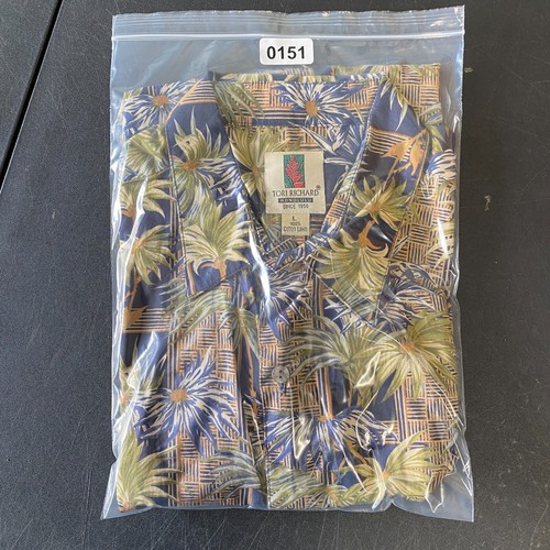 Tori Richard Honolulu großes hawaiianisches Aloha-Herrenhemd Baumwolle Rasen Made in USA - Bild 10 von 10