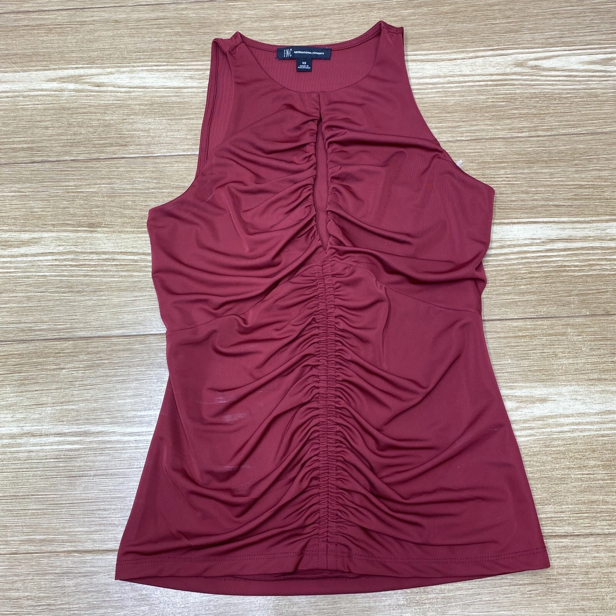 Blusa roja elegante sales