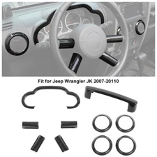 Car Decorative Trim Cover Interior Accessories Kit for Jeep Wrangler JK 2007-10