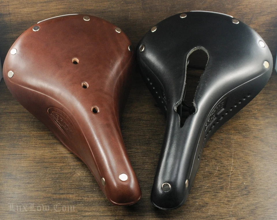 Sillín de cuero Brooks Flyer de colección Tour bicicleta de carretera asiento de resorte RaleighTOC Foto 2 de 3