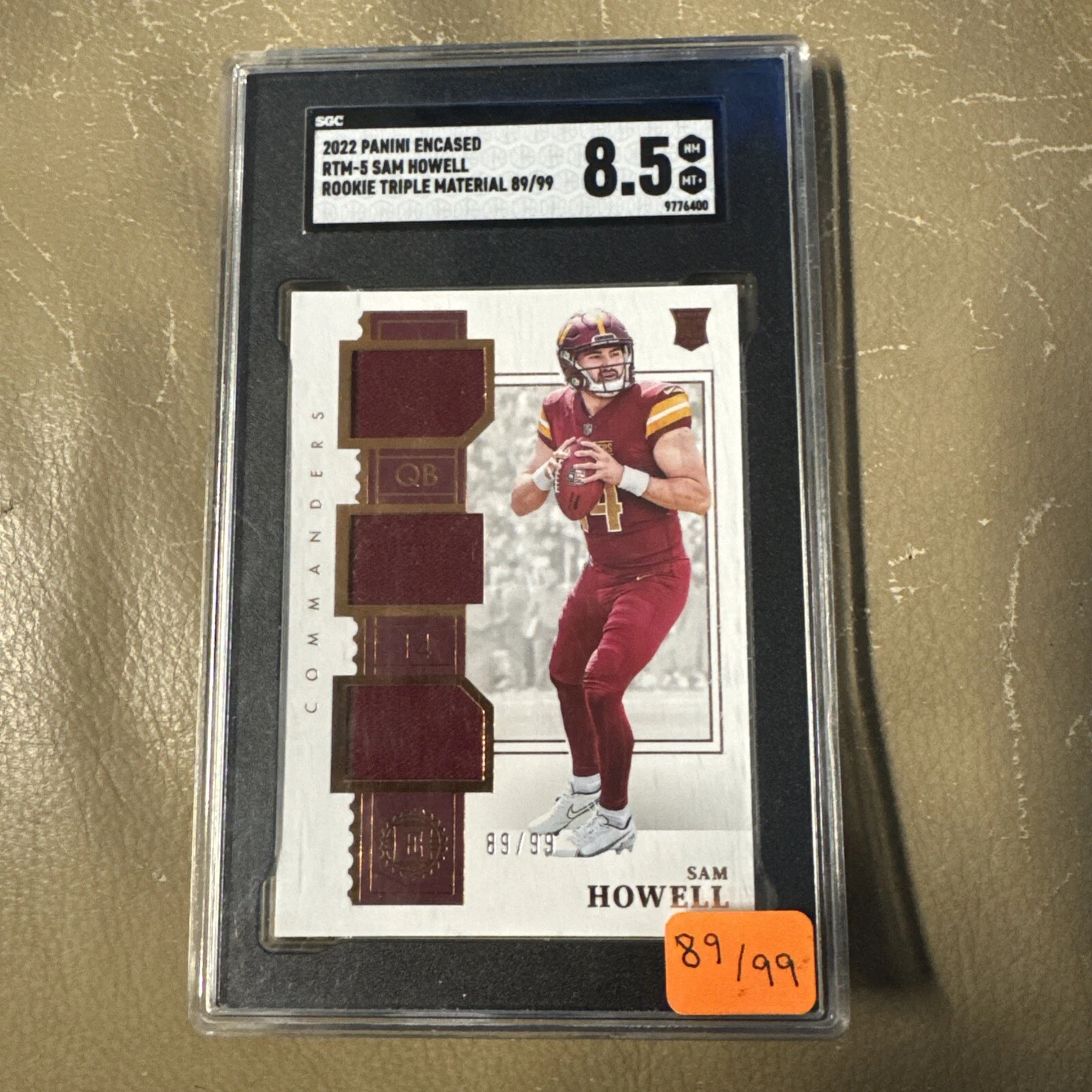 Sam Howell trading card