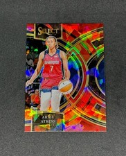 2024 Panini Select WNBA Ariel Atkins Premier Red Cracked Ice-#153 Mystics