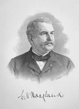 CORNELIUS HOAGLAND  Baking Powder Manufacturer Medical Science Lab - 1895 Print