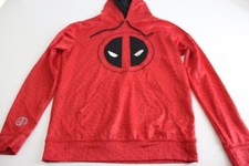 Marvel Comics Embroidered Deadpool Hoodie SWEATER Medium M