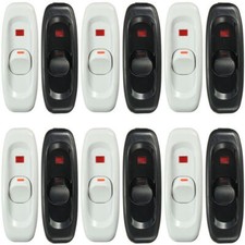 INLINE ON/OFF ROCKER SWITCH SUITS 10A 110V FOR HOME LAMP CAMPING LED LIGHT