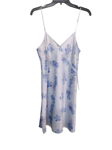 Valerie Stevens Intimates Chemise Nightgown Baby Blue Floral Sleepwear Size S - Picture 1 of 6