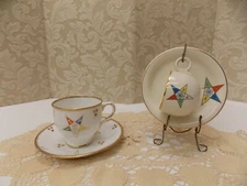 Eastern Star teacups vintage