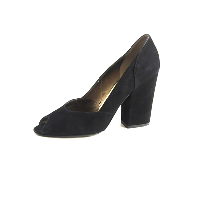 Bally Anita Peep Toe Tacchi Pumps Neri Suede Donna Numero US EU