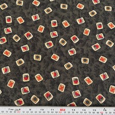 Country Garden Seed Packets by Debbie Mumm SSI Cotton Fabric by the HALF YARD