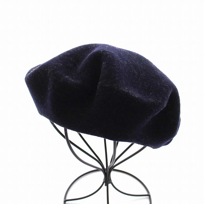 Margaret Howell Mhl. Hat Beret Wool Black Black/Ym Ladies