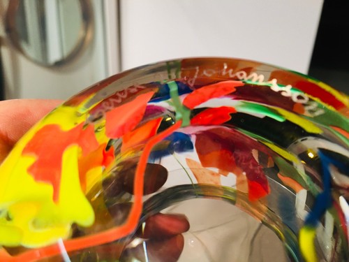 Jar Glass Murano Signed - Picture 7 of 8