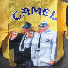 VTG 1992 NEW UNWORN RARE JOE CAMEL TYVEK RAIN JACKET MEN XL YELLOW MAIL PROMO