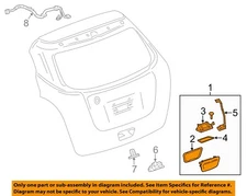 GM OEM 13-22 Encore,Trax Lift Gate Lock Hardware-Handle, Outside 42613005