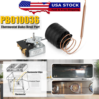 PB010036 Bake/Broil Thermostat for Awoco, Viking Range Stove Oven KKB-9-48