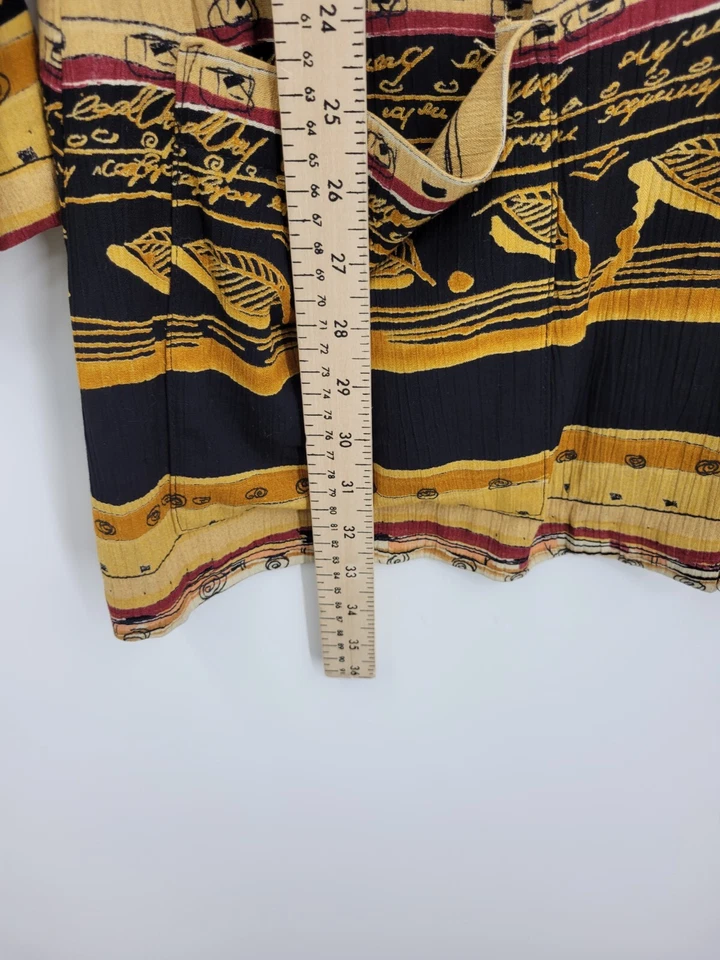 Santa Cruz Sportswear куртка женщин XL коричневый черный Tribal Southwestern винтажный - Изображение 4 из 4