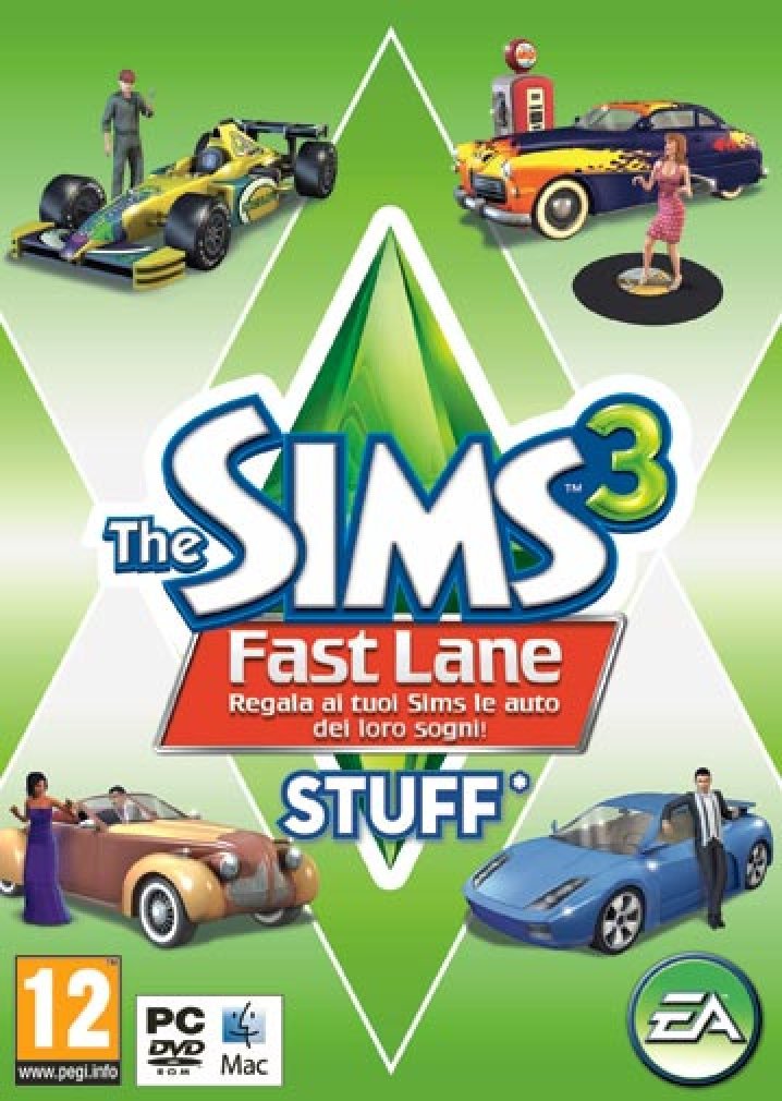 The Sims 3 Fast Lane Stuff PC computer EXPANSION PACK italiano nuovo sigillato