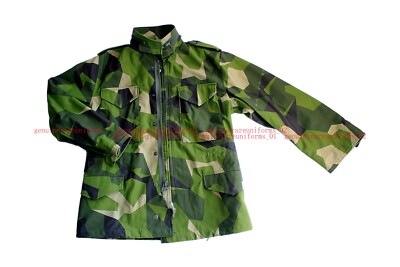 Rare Swedish M90 Woodland Camo Cold Weather M-65 Jacket Shell COAT