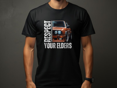 BMW E30 m3 s14 325i graphic t-shirt Respect your elders classic Tee Shirt Unisex