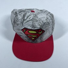 Superman Boys Hat Red Snapback One Size Fits Most Dc Comics Adjustable Cap