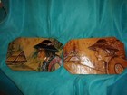 2 Vtg Hand Carved Wood Wall Folk Art Swiss Alpine Bavarian/Tyrolean Mountains — photo 1