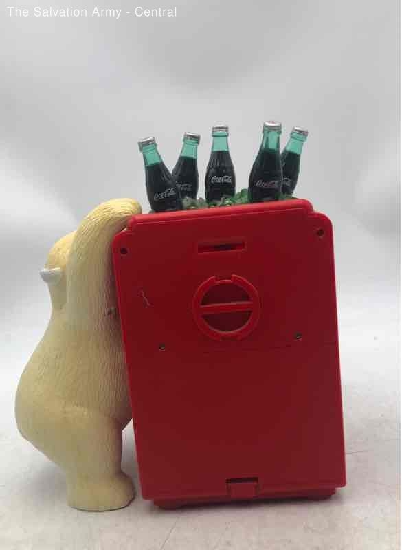 CocaCola Red Ice Chest Bank With Climbing Polar Bear Alarm Clock eBay