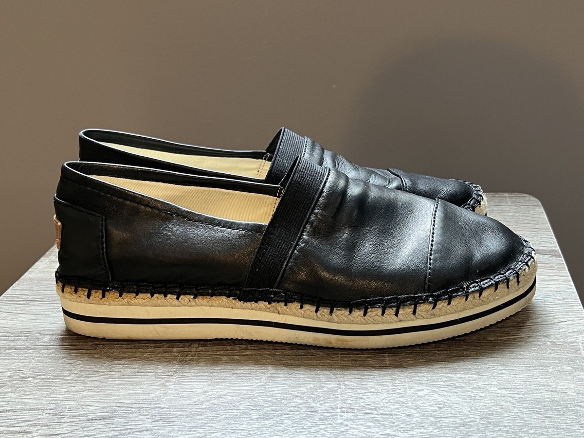 Joy & Mario Shoes Women's 7.5W Black Leather Platform