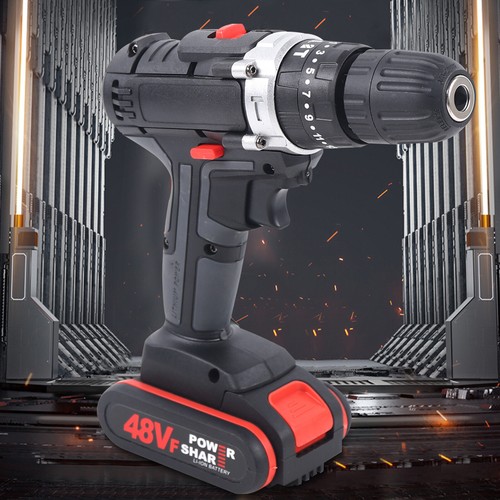 Trapano avvitatore elettrico senza fili portatile 220V con 2 batterie e caricatore! - Foto 3 di 17