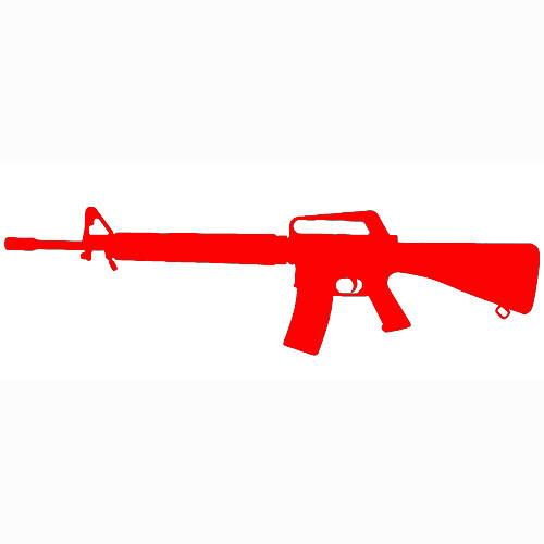 M-16 sticker VINYL DECAL Military Service Hero Patriot Airsoft - Picture 12 of 12