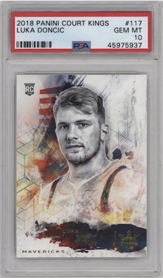 2018 Panini Court Kings Luka Doncic #117 Psa 10